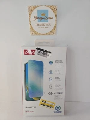 NEW ZAGG InvisibleShield Glass XTR2 Screen Protector Apple iPhone 14 Pro -SEALED