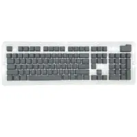 在飛比找樂天市場購物網優惠-英俄文PBT字符發光灰色雙色注塑104鍵87鍵通用機械鍵盤鍵