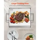 18x16 Stainless Steel Flat Top Griddle Universal BBQ Grill Pan Cookware