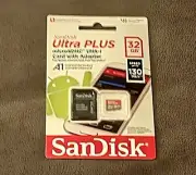 SanDisk Ultra Plus 32GB Micro SD Card Class 10, V10, 130MB/s, microSDHC, UHS-I