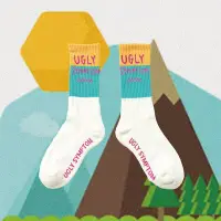 在飛比找Yahoo!奇摩拍賣優惠-【希望商店】UGLY SYMPTOM PEAK SOCKS 