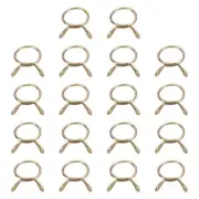 Fuel Line Hose Clips, 30Pcs 13.5mm Zinc Plated 65Mn Steel Tubing Spring Clamps