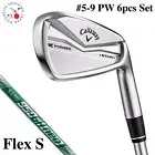 Callaway 2024 X FORGED STAR IRON #5-9 PW 6pc Set N.S.PRO 950GH neo Steel Flex S