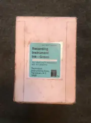 Vintage Recorder Ink Tarrytown, NY, Recording Instrument Ink Green Technicon NOS