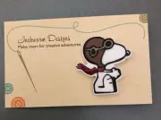 Needle Minder Magnet Snoopy Red Barron Minders Cross stitch