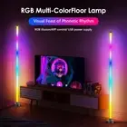 Led Corner Floor Lamp RGBW Colour Modern Living Room Light Smart Diy Dimmable