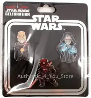 Star Wars Celebration Orlando 2017 Sith 3 Pin Set Maul Dooku Palpatine Sidious