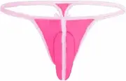 [Generic] Men's Pouch Lace G-String Thongs Panties Sheer T-Back Briefs
