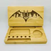 Batman laser engraved magnet back flip style rolling tray Christmas gift