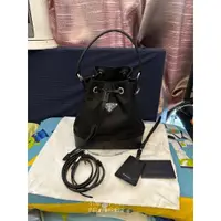 在飛比找蝦皮購物優惠-精品二手 PRADA普拉達 Shoulder Bag 黑色尼