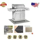 Eco-Friendly 36" x 48" Heavy Duty BBQ Mat - Stylish Protection for Grilling