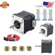 High Torque Nema 17 Bipolar Stepper Motor 42Ncm, 1.5A - 5 Pack with Cable