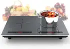 Double Induction Cooktop 24 Inch, 4000W 2 Burners Induction Cooktop, Portable El