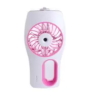 Portable Usb Mini Handheld Humidifier Mist Face Water Spray Moisturizing Fan Pink