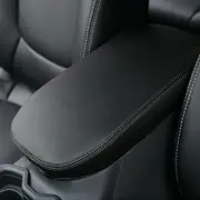 INTGET Center Console Armrest Cover for Toyota RAV4 Accessories 2023 2022 2021 2020 2019 Leather Middle Console Lid Cover Pad Protector Elbow Arm Rest Covering Car for RAV-4 2021 Armrest Cover(Black)