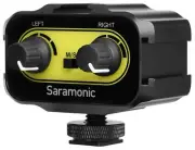 Saramonic SR-AX100 Microphone Audio Mixer for DSLR Cameras & Camcorders (Yellow)