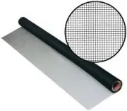 Fiberglass Mesh Insect Barrier, Minimum Cut 4Ft x 7Ft Opening's Screen, D.Green