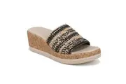 Bzees Runaway Slide Wedge Sandal - Black Multi