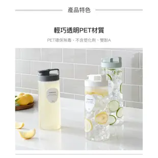 樂扣樂扣 輕鬆手提PET冷水壺1.5L-時尚灰