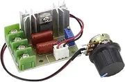 Xiaojiang Store Voltage Regulator 2000 Watt AC 50-220 Volt Dimmer SCR Power Regulator Motor Speed Controller Home Improvement Regulators 2000W(2000W with Wire)
