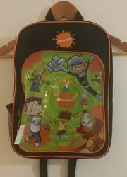 Nickelodeon Kids Backpack School Bag Black Character Print Avatar Hey Arnold