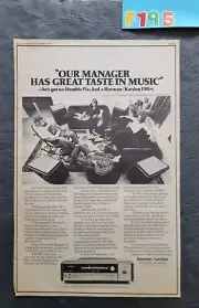 Harman/Kardon 150+ Receiver Promo Print Advertisement Vintage 1972