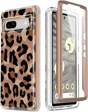 Esdot for Google Pixel 7A Case with Built-in Screen Protector,Military Grade Rugged Cover with Fashion Cute Designs for Women Girls,Protective Phone Case for New Pixel 7A Beautiful Cheetah