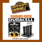 Playstation PS3 Move & Navigation Controller Quad Charger by Duracell-NEW