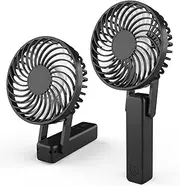 Handheld Fan, Portable Mini Fan, USB Rechargeable Fan, 3 Speeds Pocket Fan, Foldable Fan for Office, Camping, On the Go