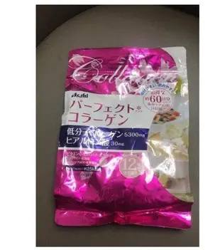 熱賣 買三送一日本Asahi 朝日低分子膠原蛋白粉 vc+玻尿酸Q10 12種成分膠原蛋白 60日份 現貨