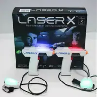 在飛比找蝦皮購物優惠-熱賣新款酷炫聲光兒童玩具槍，Laser X迷你小型槍，射程3