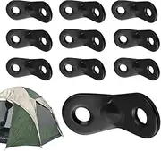[Generic] Paracord Tensioner - Tent Rope Tensioner | 10Pcs Aluminuml Cord Adjuster, Carabiner Rope Tie Down, Cord Tightener, Tent Rope Cord Adjusters, Paracord Tightener for Backpacking, Hiking, Outdoor