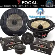 FOCAL PS-165FX 6.5" FLAX 80W RMS CAR COMPONENT SPEAKERS TWEETERS CROSSOVERS NEW