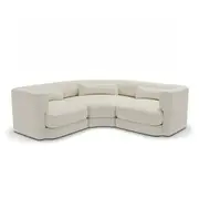 [James Lane] Santa Monica Modular Corner Sofa Ovis Ecru White - 3 Seater