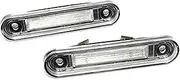 FIQOME 2x LED Licence Number Plate Light White Canbus, for MB 190 Series W201 E-Class W124 C-Class W202 Car Number Plate Led Light