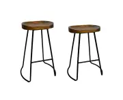 Artiss Bar Stools Wooden Kitchen Stool - Black