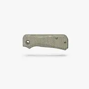 Flytanium Groove Green Canvas Micarta Scales Compatible with CIVIVI Baby Banter Knife, FLY-1229GC
