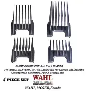 Wahl 5 in 1 Blade Attachment Guide COMB SET For ACADEMY,GENIO,BELLISSIMA,Beretto