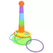 Parrot Rings Toss Toy Pet Bird Sports Game Rings Toy Gym Toy (Random Color)