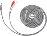 Beatifufu Superior Audio Performance Stable Transmission 3.5mm Av Splitter Cable 1 to 2 Speaker Wire Replacement Audio Line Car Power Amplifier Cable