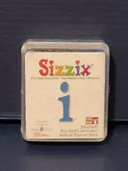 NEW Sizzix Cutter Die 38-0380 - FUN SERIF lowercase I i - sm BLUE cutting die