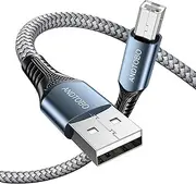 USB Printer Cable, 【2 Meters】 USB 2.0 Type B Cable USB A to USB B Printer Cable Scanner Compatible with HP/Canon/Epson/Brother/Dell/Lexmark/Xerox
