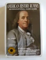 New American History Rummy -- Vintage Card Game With Gift Box--Smithsonian
