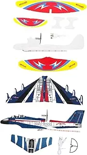 HONMEET 2pcs USB Rechargeable Aircraft with Lights Electric Glider Plane Model for Fun Hand Throwing Airplane for Boys