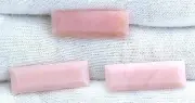 ONE 21x7 Rectangle Baguette Natural Peruvian Pink Opal Gemstone Gem Stone ES8066