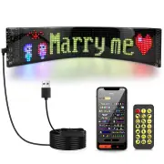 Smart Bluetooth Flexible LED Pixel Screen Strip 5V USB DIY Graffiti Logo LED Matrix Pixel Scrolling Display Advertising