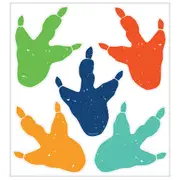 Dino-Mite Footprint Floor Clings (Pack of 10)
