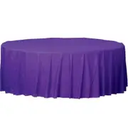 Plastic Round Tablecover - New Purple