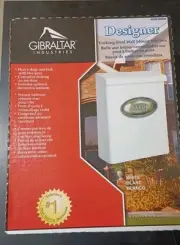 Gibraltar Industries Locking Steel Wall Mount Mailbox White