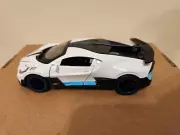 1:32 Bugatti Divo White Alloy Car Model Metal Diecast W/ Light & Sound No Box